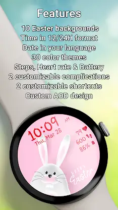 Easter Magic Premium Watchface screenshot 2