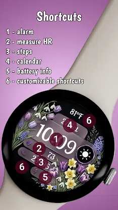 Fairy Tale Flora Watchface screenshot 5