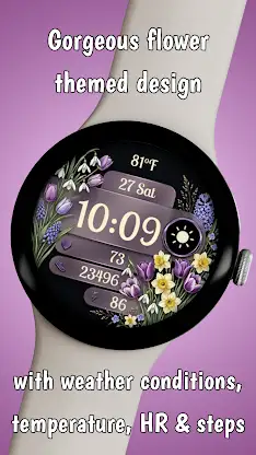 Fairy Tale Flora Watchface screenshot 2