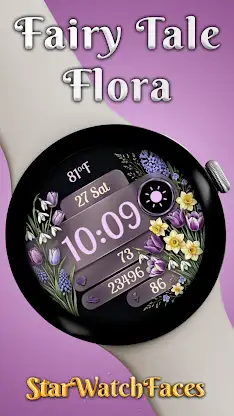 Fairy Tale Flora Watchface screenshot 1
