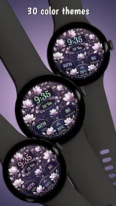 Magnolia Watchface for WearOS screenshot 4