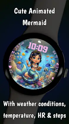 Mermaid Animated Watchface screenshot 2