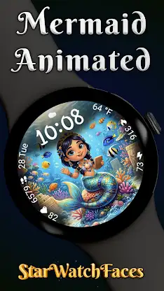 Mermaid Animated Watchface screenshot 1