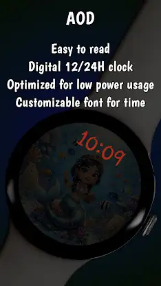 Mermaid Animated Watchface screenshot 6