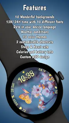Spring Moments WearOS WF screenshot 3