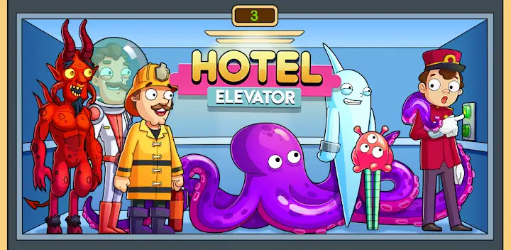 Hotel Elevator: Lift simulator — Android game banner