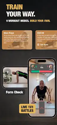 Pushup Tracker GOLDEN Push-Ups screenshot 3