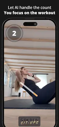 GOLDEN Sit ups - Abs Workout screenshot 1
