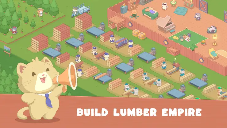Idle Cat Lumber screenshot 1