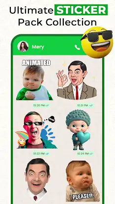 All Sticker Pack - Funny Emoji screenshot 2