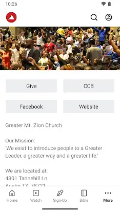 Greater Mt. Zion Austin screenshot 4
