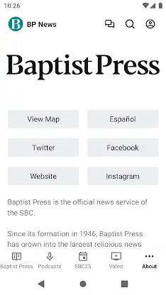 Baptist Press screenshot 5