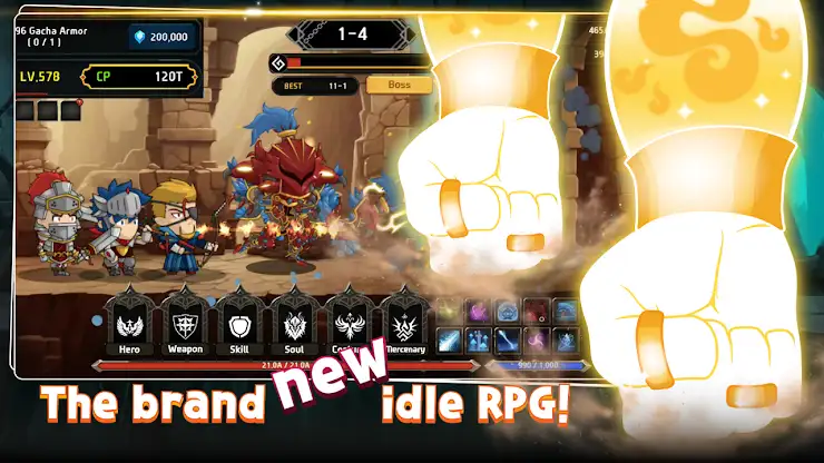 [VIP] Mega Knight : Idle RPG screenshot 4