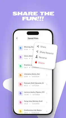 Reverse Play: Audio Recorder screenshot 5