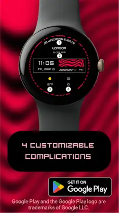 Swirl Watch Face screenshot 1