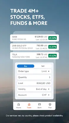 Swissquote screenshot 3