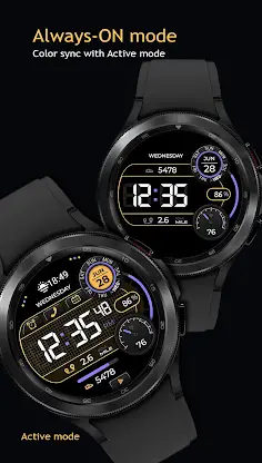 Smart Digital Black Watch Face screenshot 8