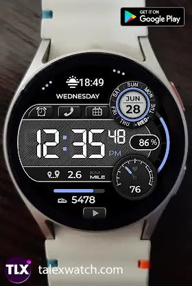 Smart Digital Black Watch Face screenshot 4