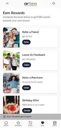 Artea Bubble Tea Rewards screenshot 3