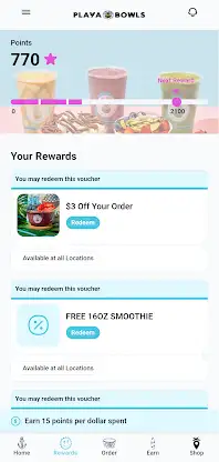 Playa Bowls Rewards screenshot 2
