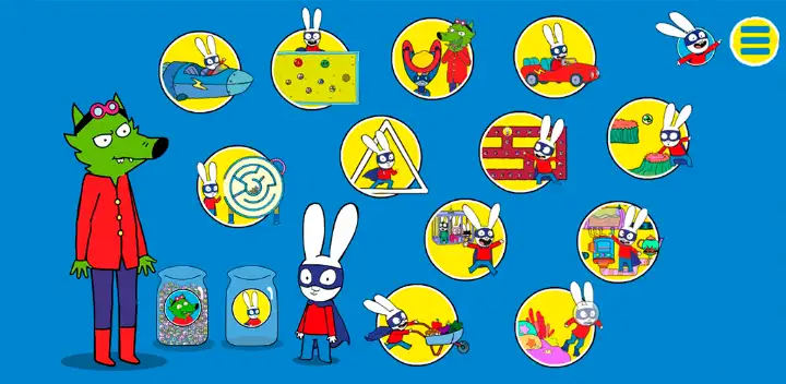 Simon Super Rabbit Vs Pr. Wolf — Android game banner