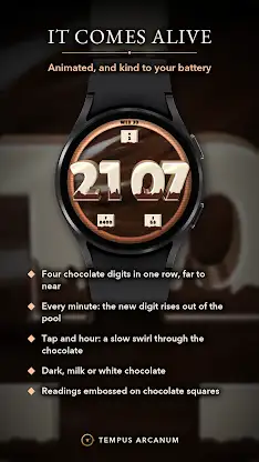 Chocolate 3D Watch Face screenshot 2