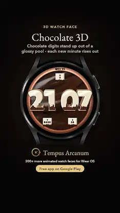 Chocolate 3D Watch Face screenshot 8