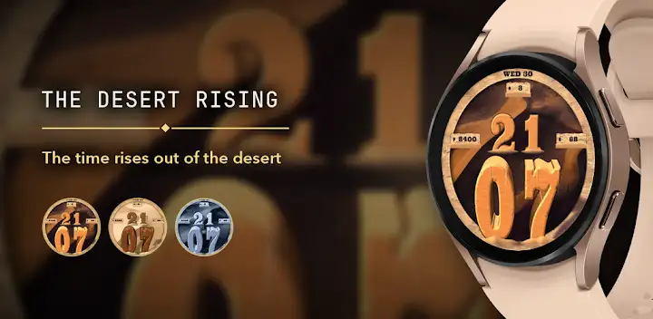 Desert Rising 3D Watch Face — Android app banner