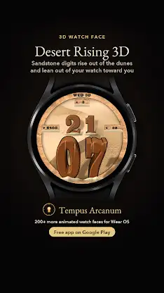 Desert Rising 3D Watch Face screenshot 3