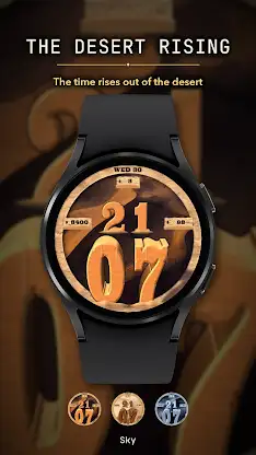 Desert Rising 3D Watch Face screenshot 1