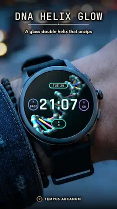 DNA Helix Glow Watch Face screenshot 1