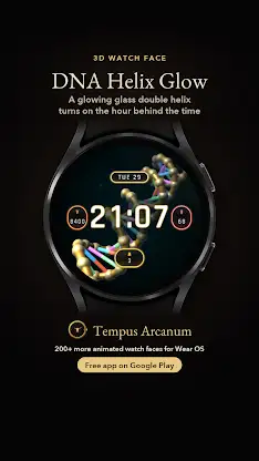 DNA Helix Glow Watch Face screenshot 8