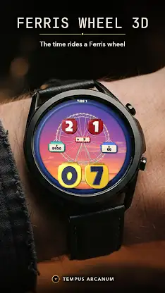 Ferris Wheel 3D Watch Face screenshot 1