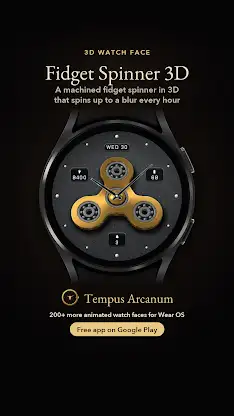 Fidget Spinner 3D Watch Face screenshot 8