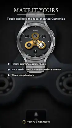 Fidget Spinner 3D Watch Face screenshot 5