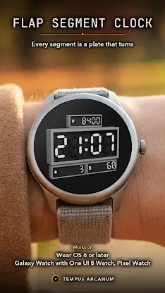 Flap Segment Clock Watch Face screenshot 7