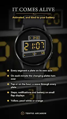 Flap Segment Clock Watch Face screenshot 2