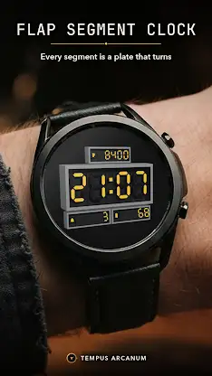 Flap Segment Clock Watch Face screenshot 1