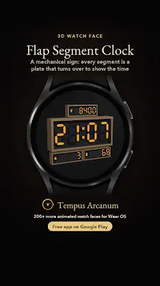 Flap Segment Clock Watch Face screenshot 8