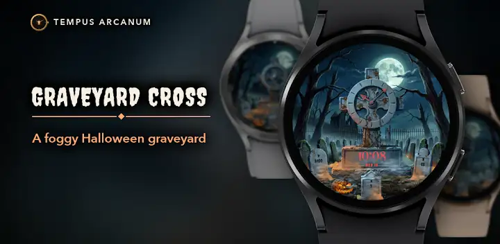 Graveyard Cross Watch Face — Android app banner