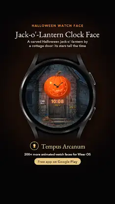 Jack-o'-Lantern Clock Face screenshot 3