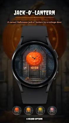 Jack-o'-Lantern Clock Face screenshot 1