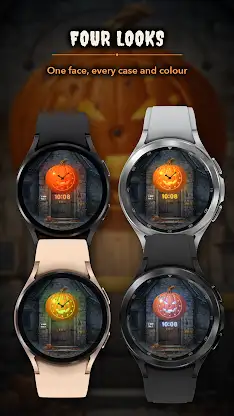 Jack-o'-Lantern Clock Face screenshot 2