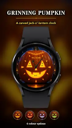 Grinning Pumpkin Watch Face screenshot 1