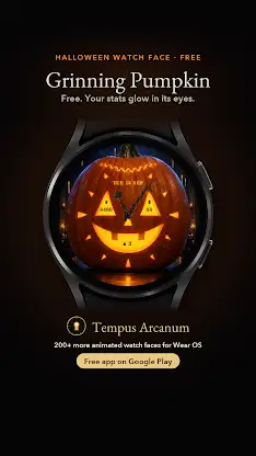 Grinning Pumpkin Watch Face screenshot 3