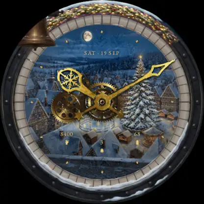 Winter Clock Tower Watch Face screenshot 5