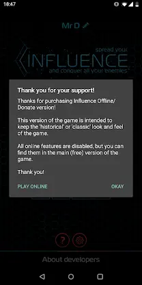 Influence Classic - Offline screenshot 2