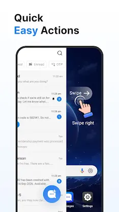 Messages: SMS Home Launcher screenshot 6