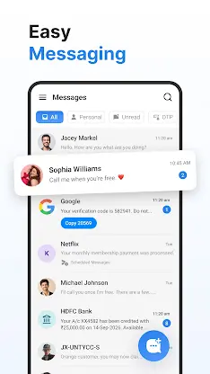 Messages: SMS Home Launcher screenshot 1