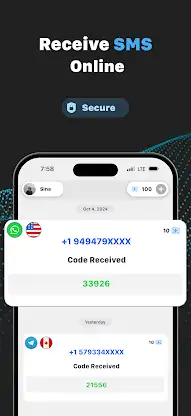 VSim: SMS Verification Code screenshot 1